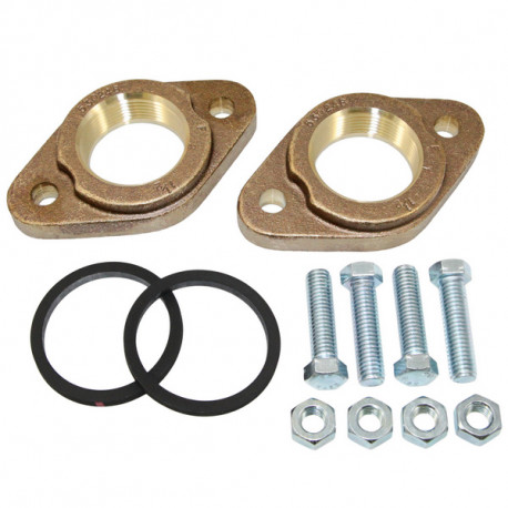 1-1/4" NPT Bronze Flanges (Pair), GF15/26 for UP/UPS/Alpha 15 and 26 Series Grundfos