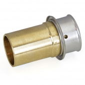 3/4" PEX Press x 3/4" Copper Fitting Adapter, Lead-Free Bronze Viega