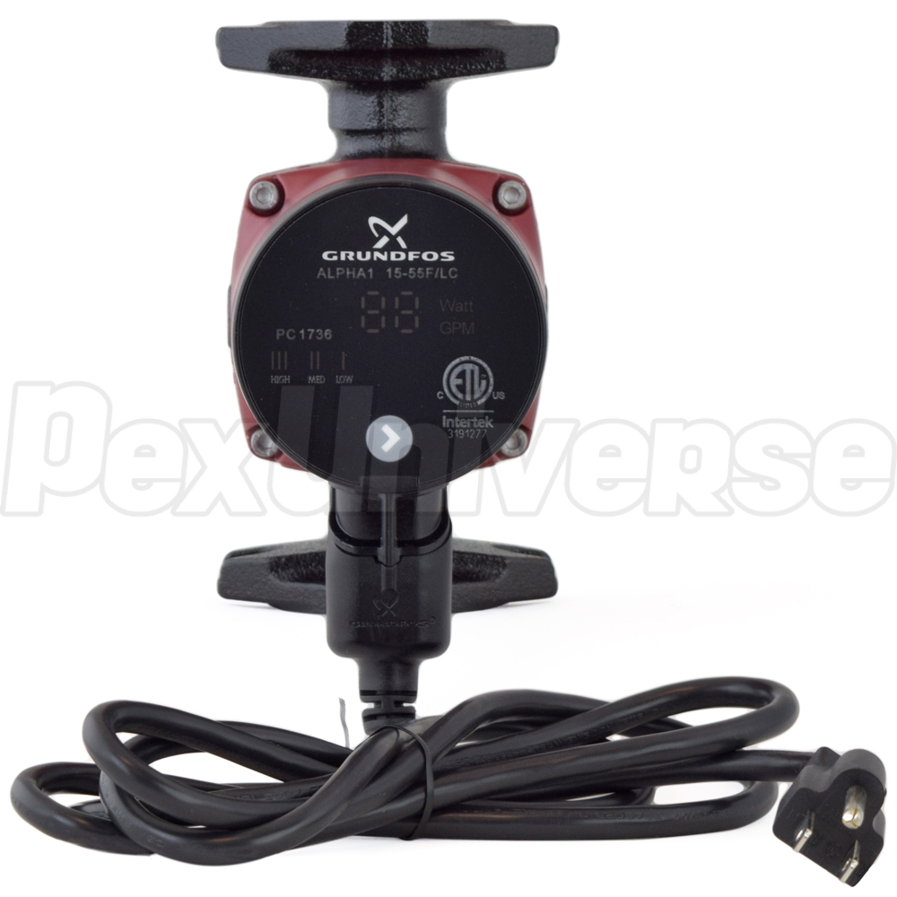 Grundfos Alpha1 15 55F LC Circulator Pump Cast Iron 99285998 grundfos-alpha1-15-55f-lc-circulator-pump-cast-iron-99285998