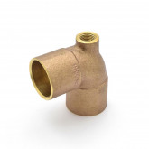Cast Brass Baseboard Tee with Vent Cap 3/4" C x 1/8" MIP x 3/4" C 25