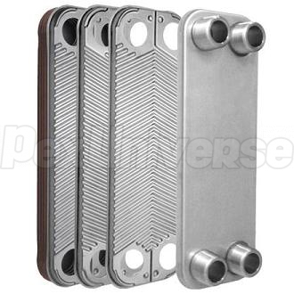 316L St Steel 20-Plate 3x8 Water to Water Brazed Plate Heat Exchanger 3//4/" MPT