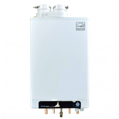 Challenger Solo CC105s Condensing Gas Boiler, 82,000 BTU w/ Primary/Secondary Manifold Triangle Tube