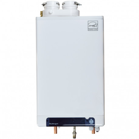 Challenger Solo CC50s Condensing Gas Boiler, 40,000 BTU w/ Primary/Secondary Manifold Triangle Tube