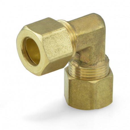 3/8 OD Compression Elbow Fittings, Lead-Free Brass - PexUniverse