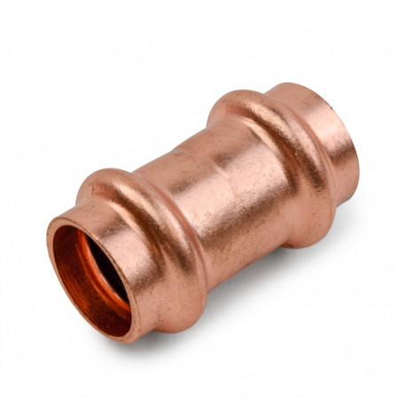 1/2" Press Copper Coupling, Imported Everhot