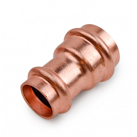 1" x 3/4" Press Copper Reducing Coupling, Imported Everhot