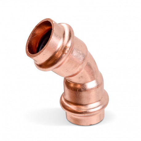 1/2" Press Copper 45° Elbow, Imported Everhot