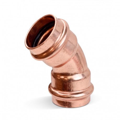 1" Press Copper 45° Elbow, Imported Everhot