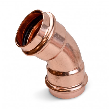1-1/2" Press Copper 45° Elbow, Imported Everhot