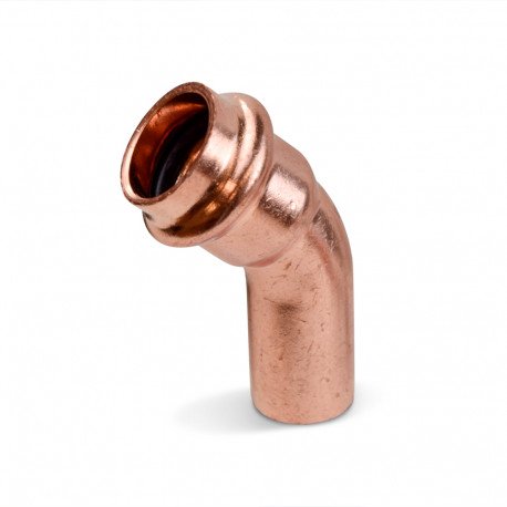 1/2" Press Copper 45° Street Elbow, Imported Everhot