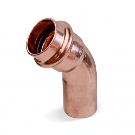 3/4" Press Copper 45° Street Elbow, Imported Everhot