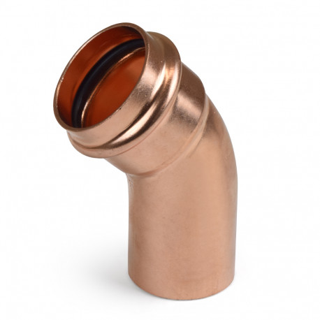 1-1/4" Press Copper 45° Street Elbow, Imported Everhot