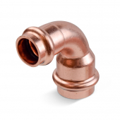 3/4" x 1/2" Press Copper Reducing 90° Elbow, Imported Everhot