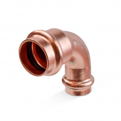3/4" x 1/2" Press Copper Reducing 90° Elbow, Imported Everhot