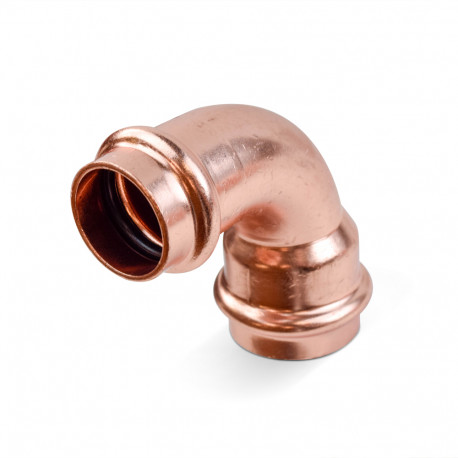 1" x 3/4" Press Copper Reducing 90° Elbow, Imported Everhot