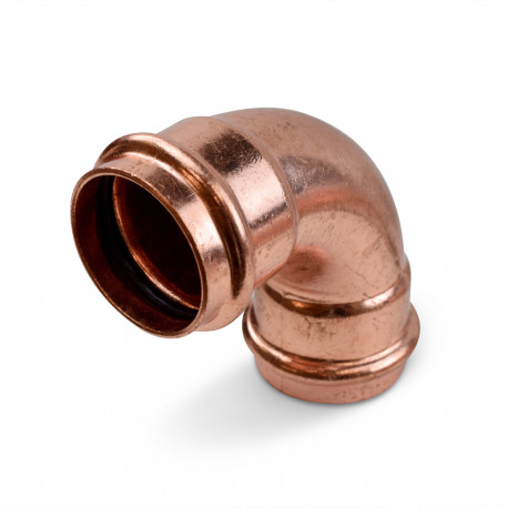 1-1/4" Press Copper 90° Elbow, Imported Everhot