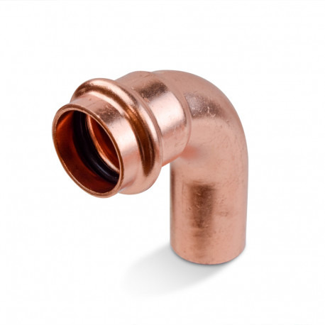 3/4" Press Copper 90° Street Elbow, Imported Everhot