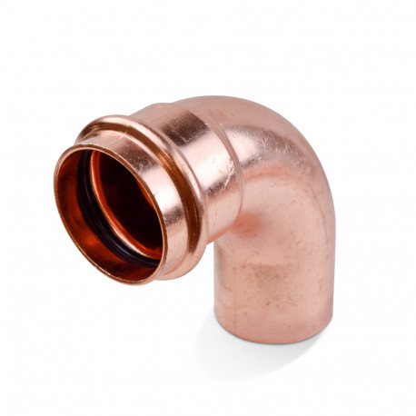 1-1/4" Press Copper 90° Street Elbow, Imported Everhot