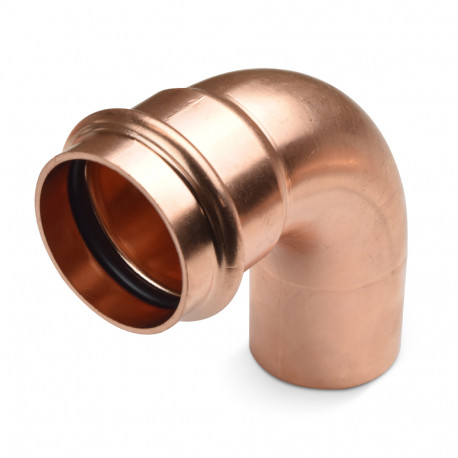 1-1/2" Press Copper 90° Street Elbow, Imported Everhot