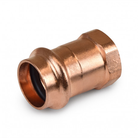 3/4" Press Copper x 1/2" Female Threaded Adapter, Imported Everhot