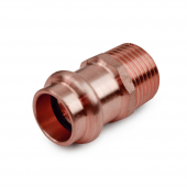 1/2" Press Copper x Male Threaded Adapter, Imported Everhot