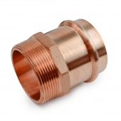 2" Press Copper x Male Threaded Adapter, Imported Everhot