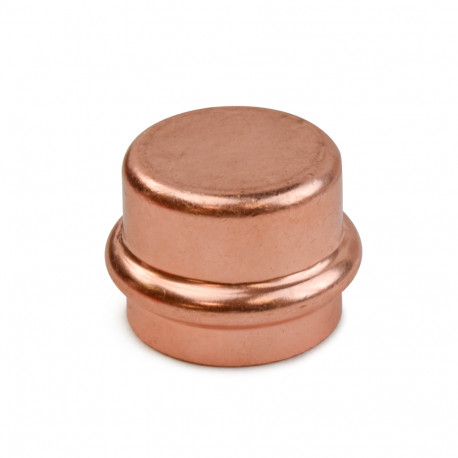 1" Press Copper Cap, Imported Everhot
