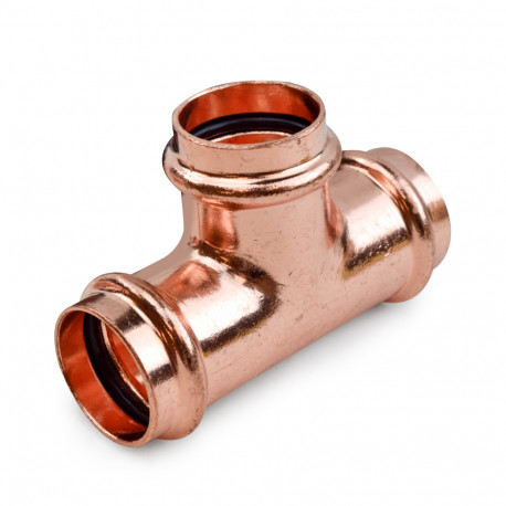 1" Press Copper Tee, Imported Everhot