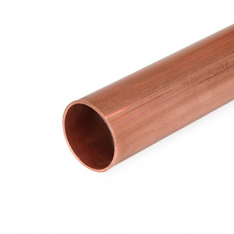 1-1/2" x 2ft Straight Copper Pipe, Type M Mueller