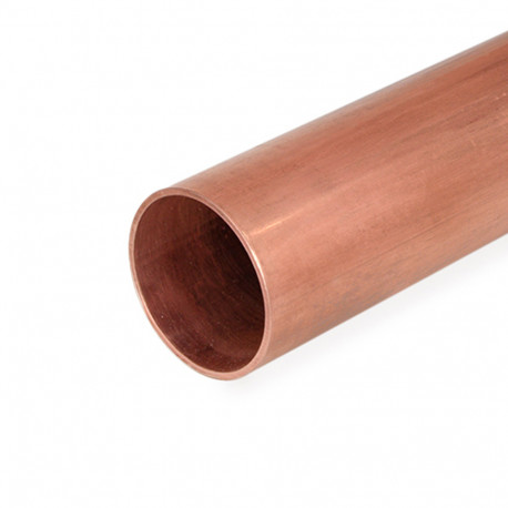 2" x 1ft Straight Copper Pipe, Type M Mueller