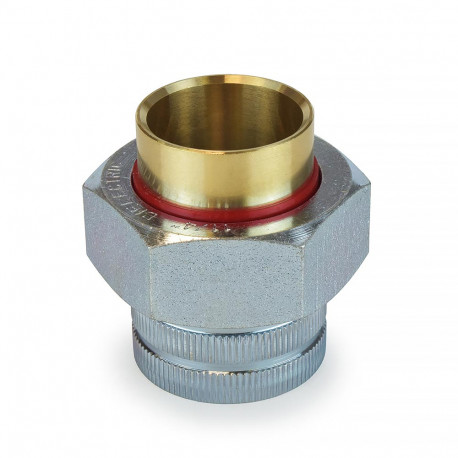 1-1/4" C x FIP Dielectric Union, Lead-Free Wright Valves