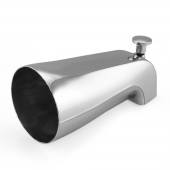 5-1/4" long, 1/2" FIP Nose Connection Tub Spout w/ Shower Diverter, Chrome Plated Matco-Norca