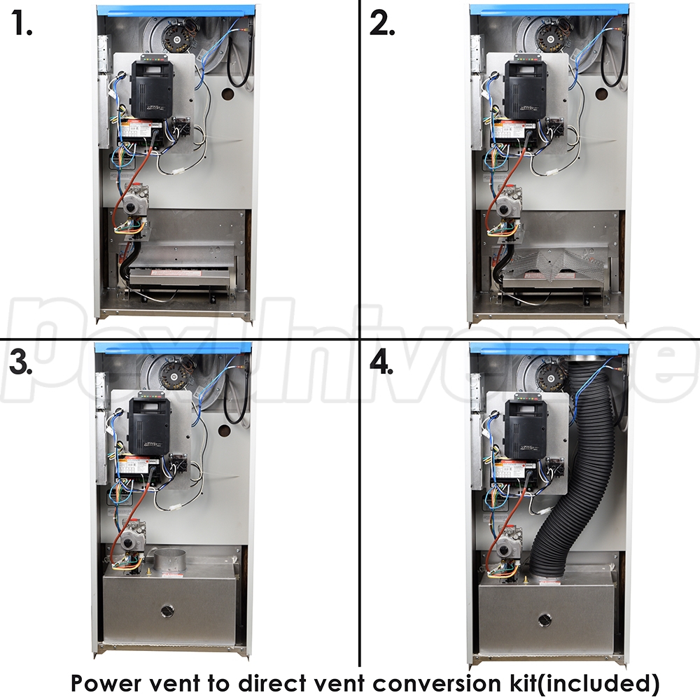 Archer Highlander Hot Water Gas Boiler, Direct/Power Vent, 130,000 BTU ...