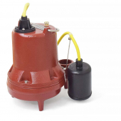 Automatic High Temperature Sump Pump (200F) w/ Piggyback Wide Angle Float Switch, 10' cord, 4/10 HP, 115V Liberty Pumps