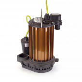 Automatic High Temperature Sump Pump (180F) w/ Wide Angle Float Switch, 10' cord, 1/2 HP, 115V Liberty Pumps