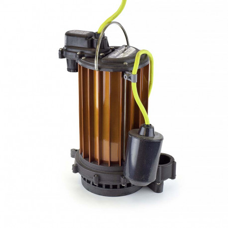 Automatic High Temperature Sump Pump (180F) w/ Wide Angle Float Switch, 10' cord, 1/2 HP, 115V Liberty Pumps