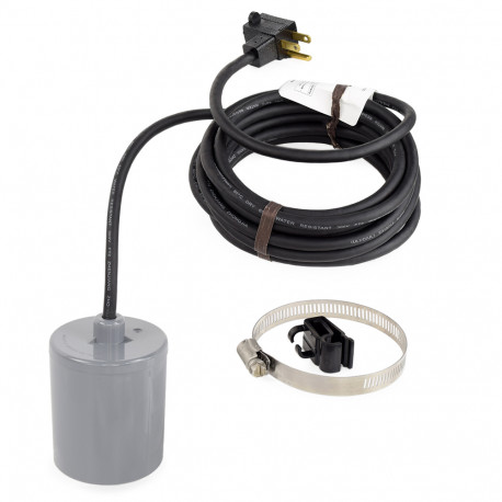 Wide Angle Float w/ Piggyback Plug & Clamp for 2" or 3" Disch. Pipe, 115V, 13A max (up to 3/4 HP), 15ft cord Liberty Pumps