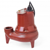 Manual Sewage Pump, 25' cord, 1/2 HP, 208/230V Liberty Pumps