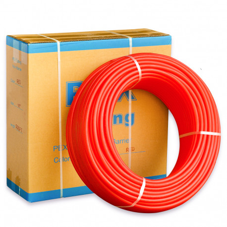 1/2" x 500ft PEX Plumbing Tubing, Non-Barrier (Red) Everhot
