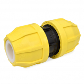 2" IPS Compression Coupling for SDR-11 Yellow PE Gas Pipe Oil Creek Plastics