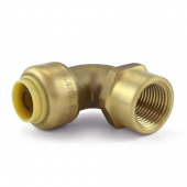 3/8" Push To Connect x 3/8" FNPT Elbow, Lead-Free OmniGrip