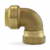 3/4" Push To Connect x 3/4" FNPT Swivel Elbow, Lead-Free OmniGrip