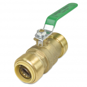 1" x 1" Push To Connect Ball Valve, Lead-Free Wright Valves