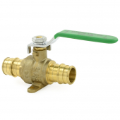 3/4" Expansion PEX Brass Ball Valve w/ Drop Ears, Lead-Free Wright Valves