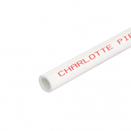 1/2" x 1ft PVC Pipe, Solid Core, Sch40 Charlotte Pipe