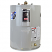 19 Gal, Lowboy (Top Connections) Electric Water Heater, 6-Yr Wrty Bradford White