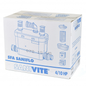 SaniVITE Automatic Drain Pump w/ 3.7 Gal Basin, 1-1/2" Connections, 4' cord, 4/10 HP, 120V Saniflo