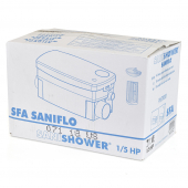 SaniSHOWER Automatic Shower Drain Pump w/ 0.9 Gal Basin, 2" Connections, 4' cord, 1/5 HP, 120V Saniflo