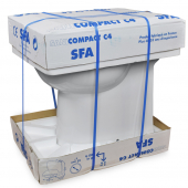 SaniCOMPACT Self-Contained Floor-Standing Toilet w/ Built-In Macerator & Soft-Close Toilet Seat Saniflo