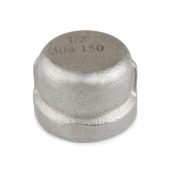 1/2" 304 Stainless Steel Cap, FNPT threaded Everhot